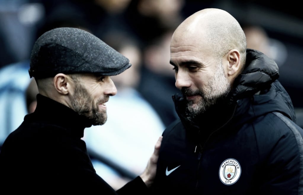 Guardiola elogia seus atletas após goleada sobre Rotherham: "Todos foram muito bem" Guardiola elogia seus atletas após goleada sobre Rotherham: "Todos foram muito bem"