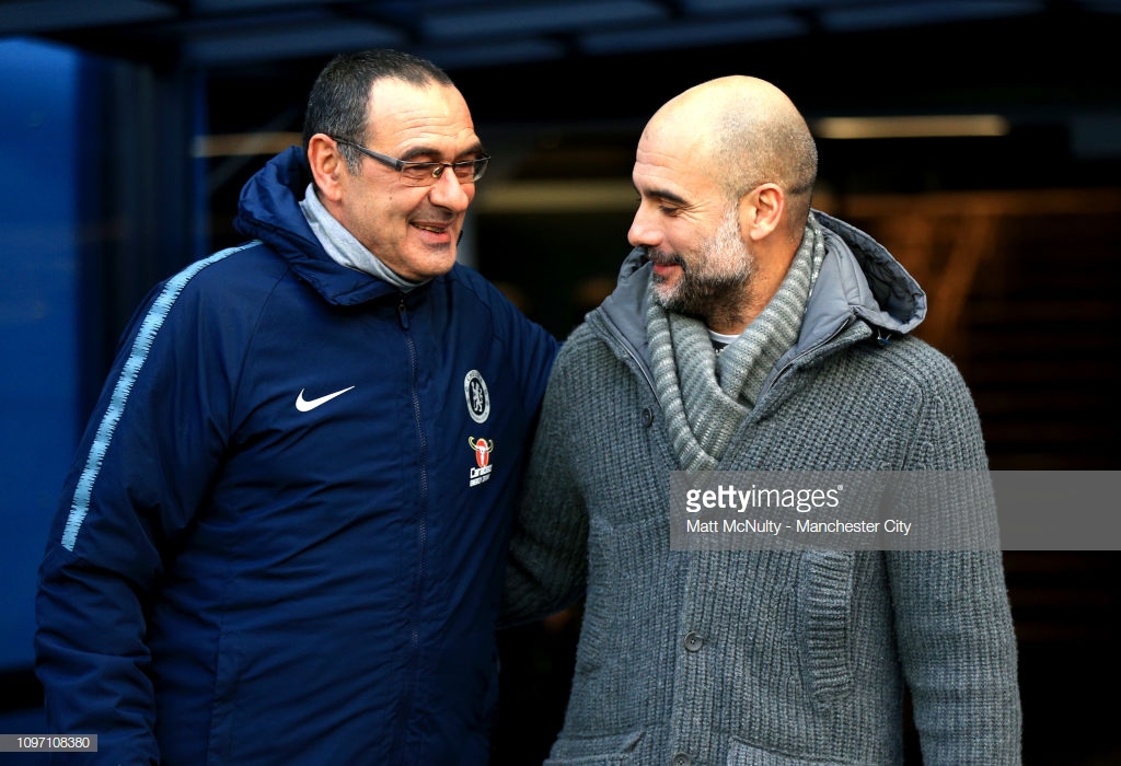 Guardiola defends under-pressure Sarri following Chelsea's biggest defeat in 28 years