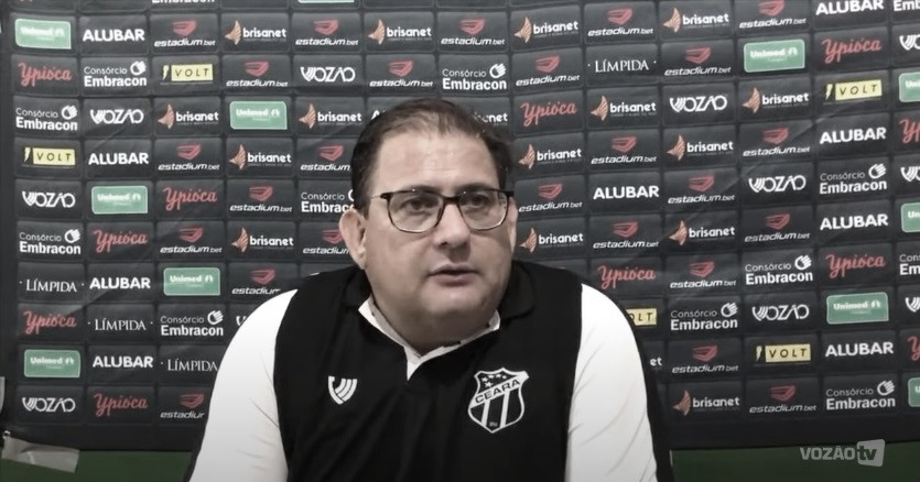 Guto Ferreira admite queda de rendimento do Ceará,
mas afirma: “Fomos mais agressivos”