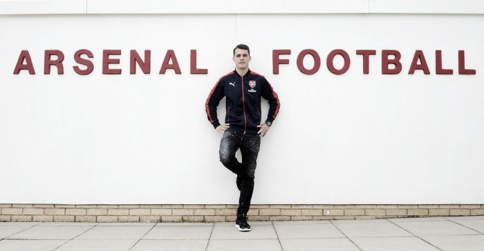 Granit Xhaka signs for Arsenal