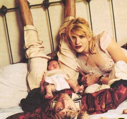 Kurt, Courtney y Frances Bean