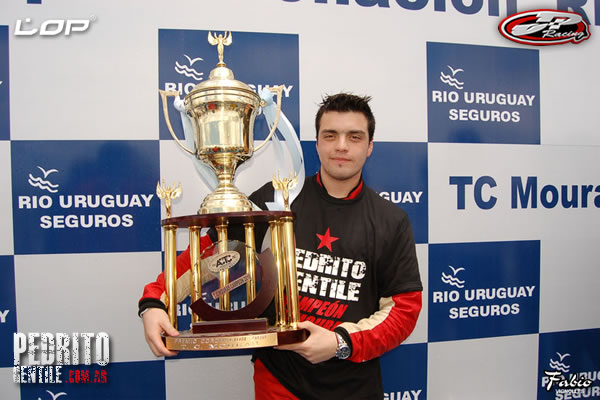Pedro Gentile cuando fue campeón en el 2010 | Foto: Web Pedrito Gentile.