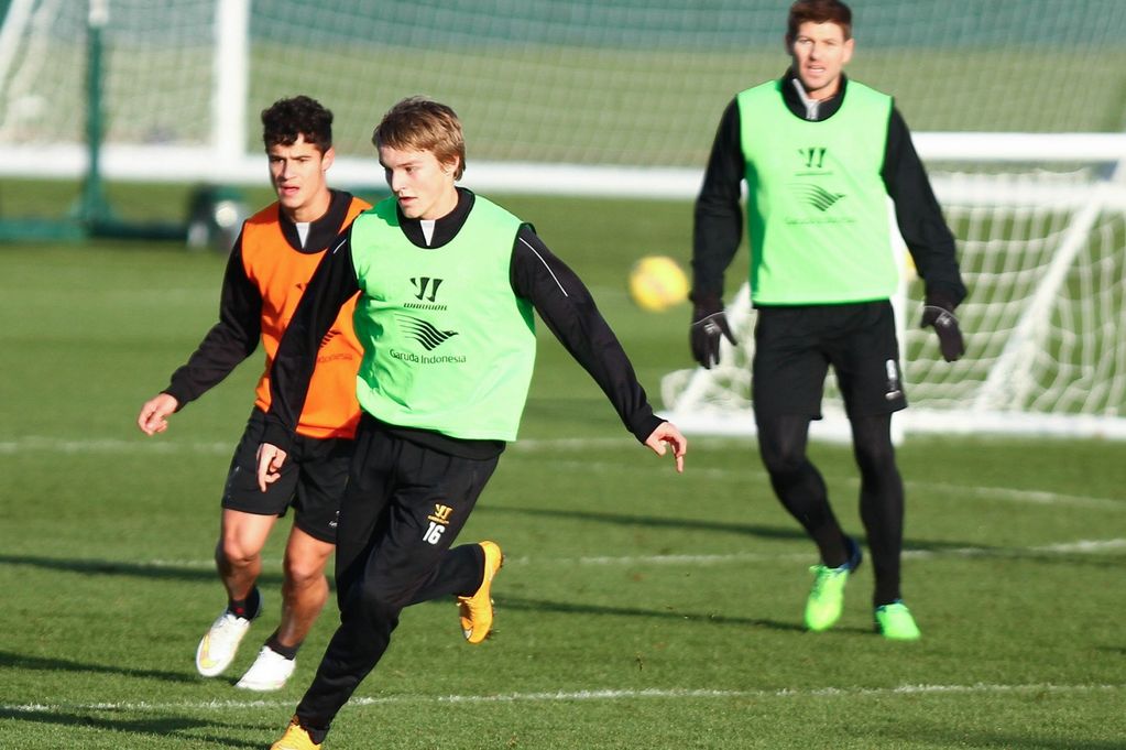 15 year old Norwegian football star Martin Odegaard is spotted training with Liverpool