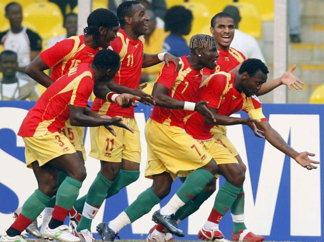 De esta forma celebró Guinea su victoria ante Marruecos