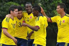 Parte de la selección Colombia sub 20 de 2011 en un juego amistoso