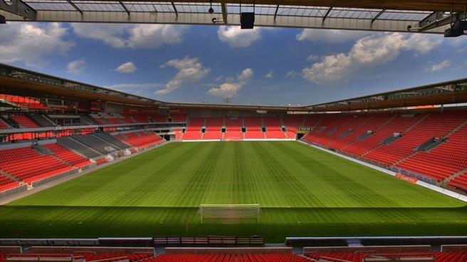 Eden Stadium, en Praga. | Foto: UEFA