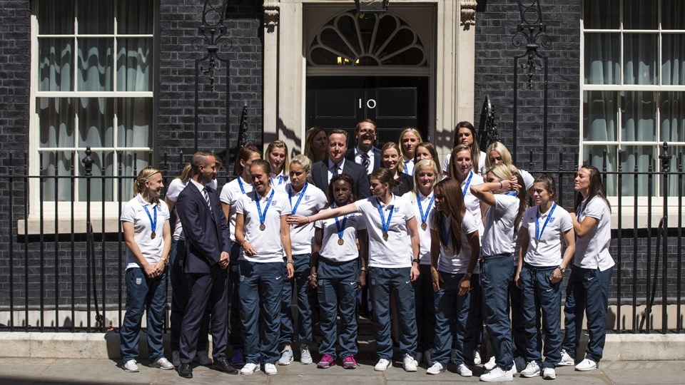 England Lionesses Downing Street