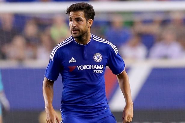 Fabregas in pre-season action for the Blues