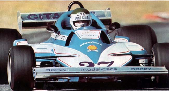 Jarier pilotou pela Ligier em 1977