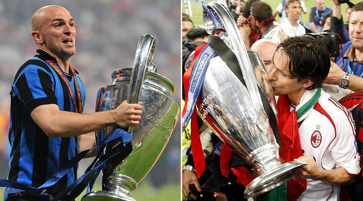 Inter and Milan last won the Champions League in the 2009/10 and 2006/7 seasons respectively