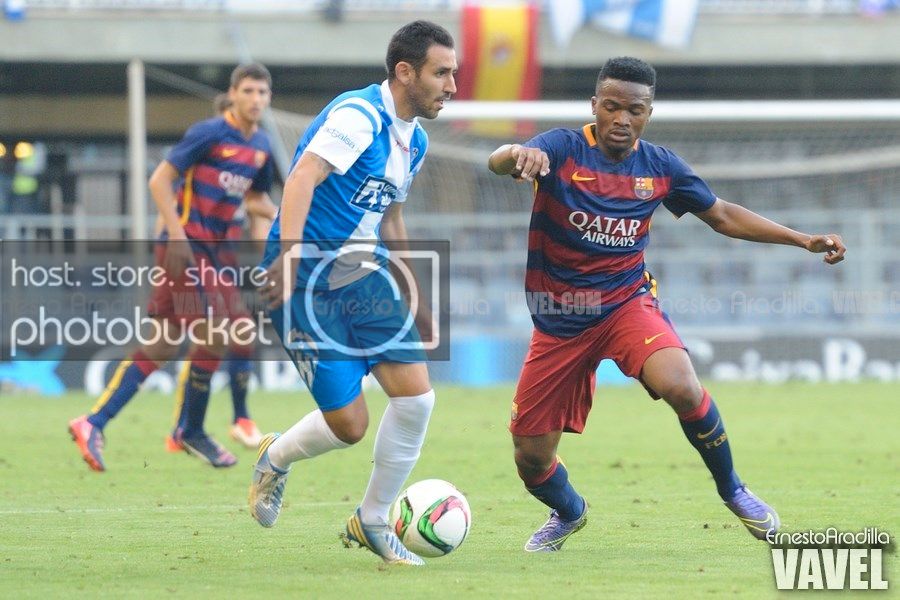 Kaptoum reaparecía en un terreno de juego después de su lesión (Foto: Ernesto Aradilla - VAVEL)