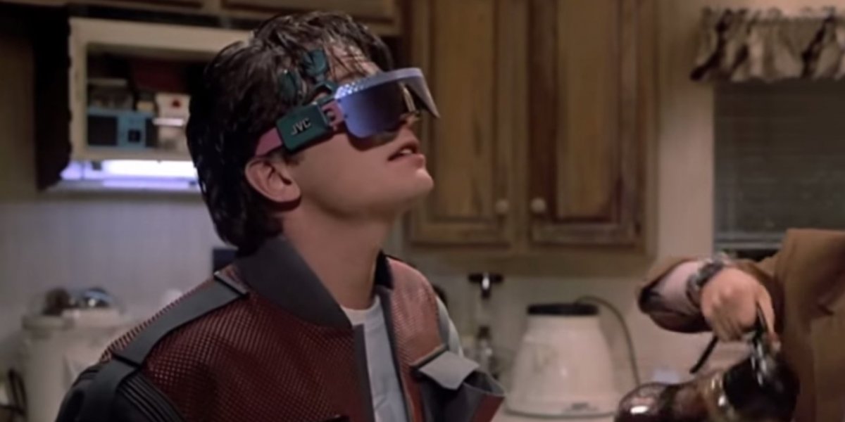 Regreso al futuro gafas de realidad virtual