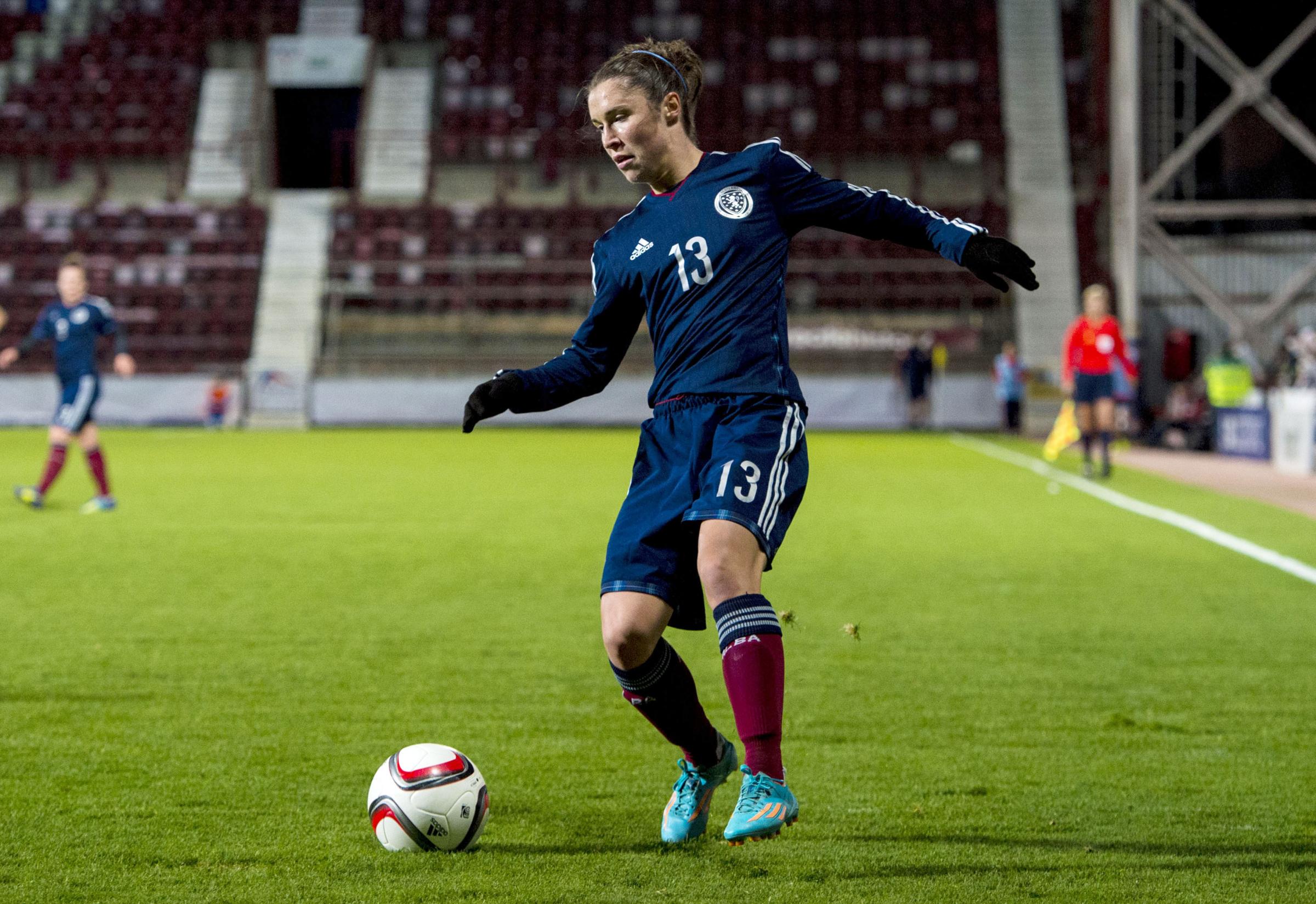 Ross (pictured) in action for her native Scotland