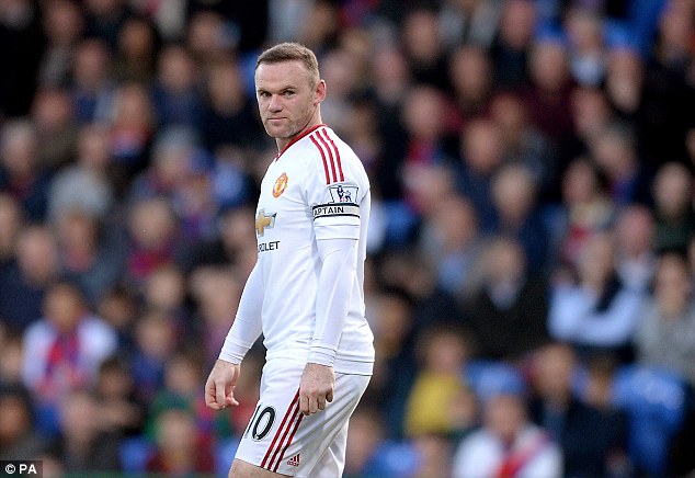 Rooney (pictured) often seemed quiet and was largely ineffective against Palace 