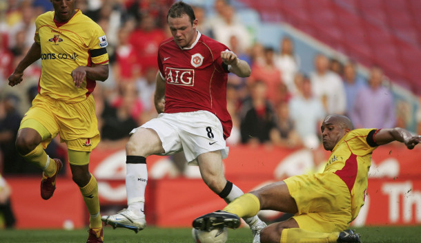 Rooney en el último partido ante el Watford