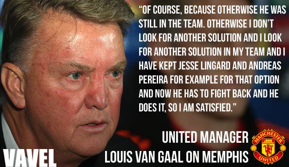 Louis van Gaal on Memphis Depay