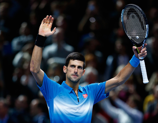 Novak Djokovic celebra la victoria ante Rafa Nadal