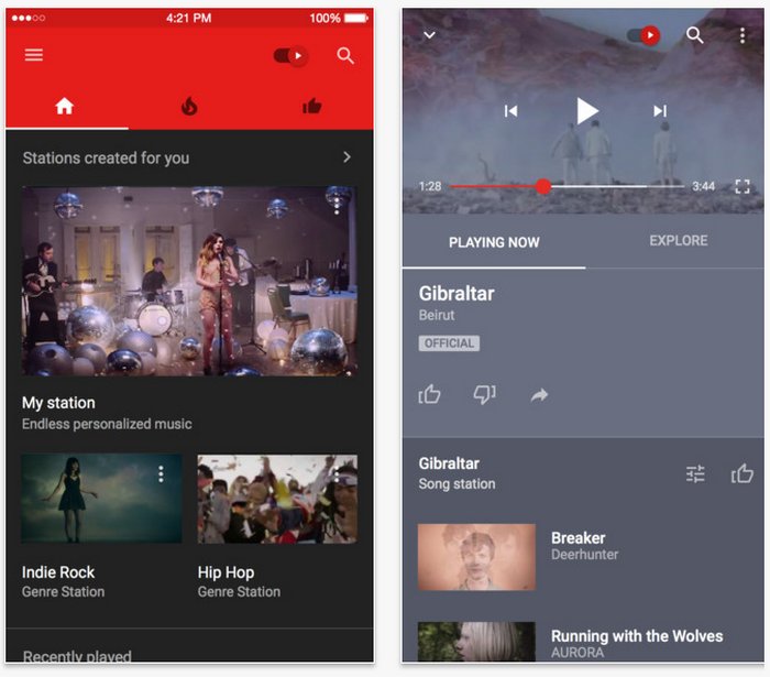 Youtube music android