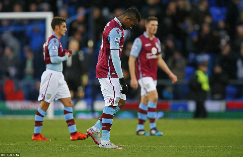 Villa heads dropped very quickly (photo: reuters)