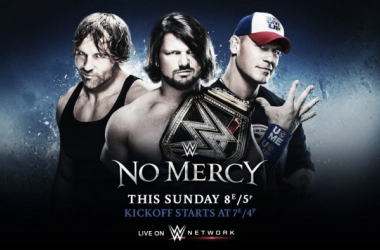 Cartelera WWE: No Mercy 2016