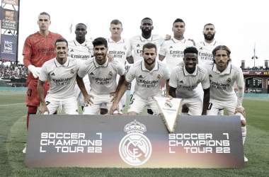 Once titular del Real Madrid ante el América. | Foto: Real Madrid.