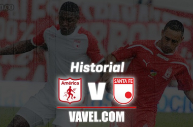 Historial América de Cali vs. Santa Fe en cuadrangulares finales