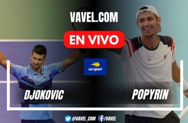 Resumen y sets del Djokovic vs Popyrin del US Open 2024