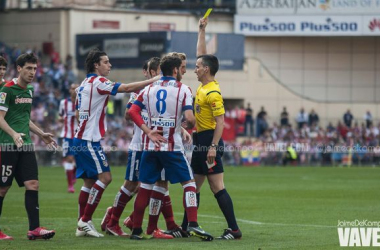 Jaime Latre anula dos goles legales al Atlético de Madrid