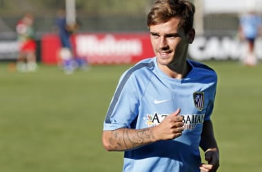 Griezmann se entrena por vez primera con el Atlético de Madrid