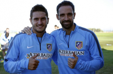 Koke y Juanfran se ponen el mono de trabajo