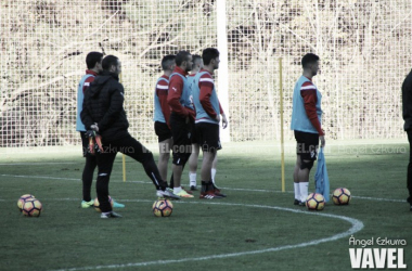 Una única sesión para preparar el partido ante la Real