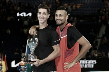 Kyrgios y Kokkinakis celebran en dobles