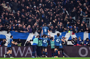 L'esultanza sul gol di Mario Pasalic. REUTERS/Daniele Mascolo
