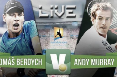 Resultado Tomas Berdych - Andy Murray en el Open de Australia 2015 (1-3)