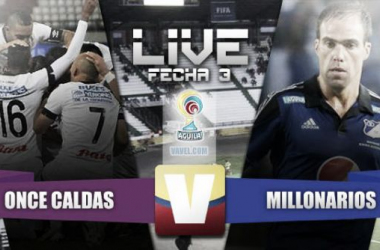 Resultado Once Caldas - Millonarios  (1-2)