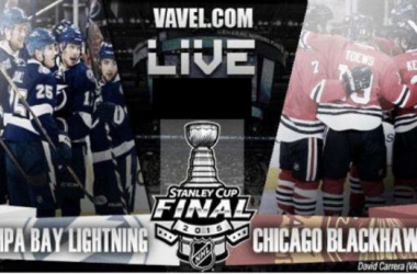 Score Tampa Bay Lightning - Chicago Blackhawks in NHL Stanley Cup Final Game 3 (3-2)