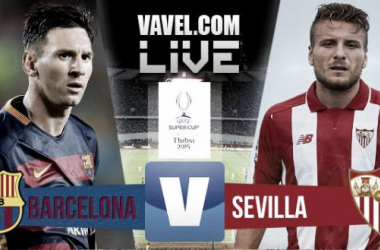 Score Barcelona - Sevilla of UEFA Super Cup 2015 (5-4)
