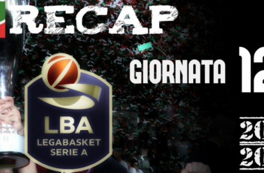 Legabasket: risultati e tabellini della dodicesima giornata