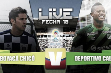 Resultado Boyacá Chicó - Deportivo Cali en Liga Águila 2015 (0-2)