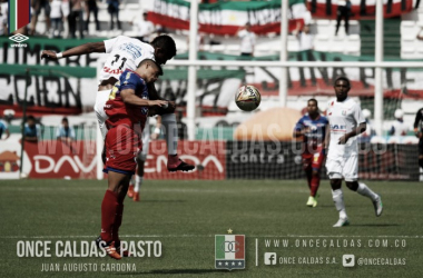 Pálido empate sin goles entre Once Caldas y Pasto