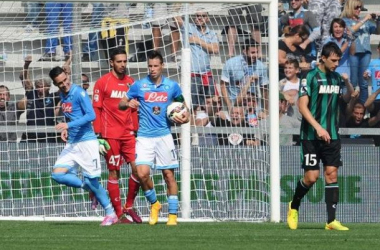 Il Napoli ritorna alla vittoria, Sassuolo domato per 0-1. Decide Callejon