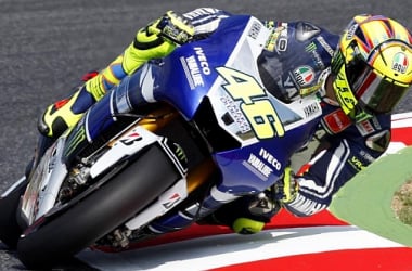 Valentino Rossi, a la cabeza en el GP de Catalunya