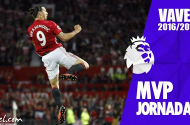 Zlatan Ibrahimovic, MVP de la jornada 2 de Premier League