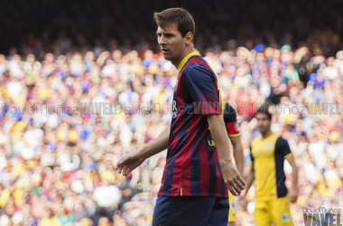 Leo Messi celebra sus catorce años en el Barça