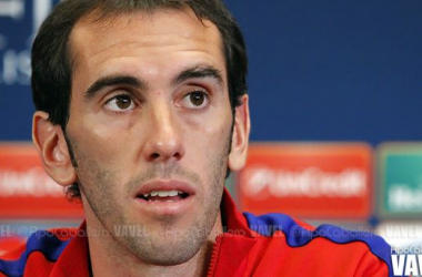 Godín: &quot;Ante el Olympiacos vamos a intentar dar el máximo&quot;