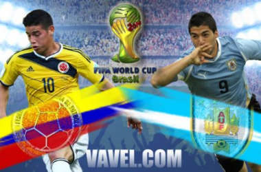 Colombia - Uruguay Text Commentary and FIFA World Cup Scores