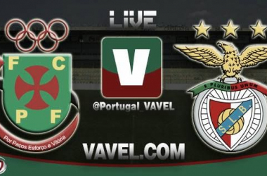 Resultado Paços de Ferreira - Benfica en la Liga Portuguesa 2015 (1-0)