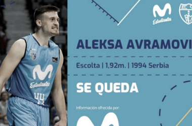 Aleksa Avramovic renueva por una temporada más con el Movistar Estudiantes