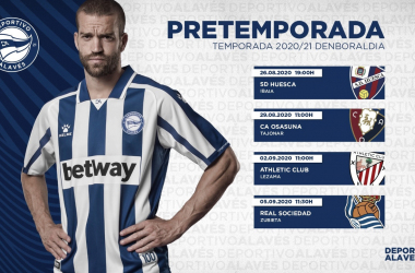 Modificaciones en los compromisos de pretemporada del Deportivo Alavés