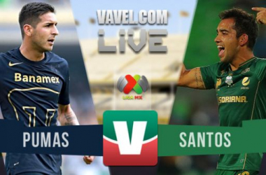 Resultado Pumas - Santos en Liga MX 2015 (1-0)